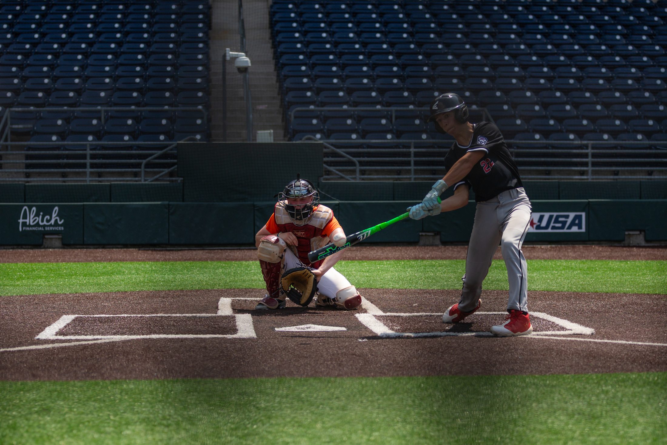 Ethan Hudson at the plate — click to watch film on YouTube